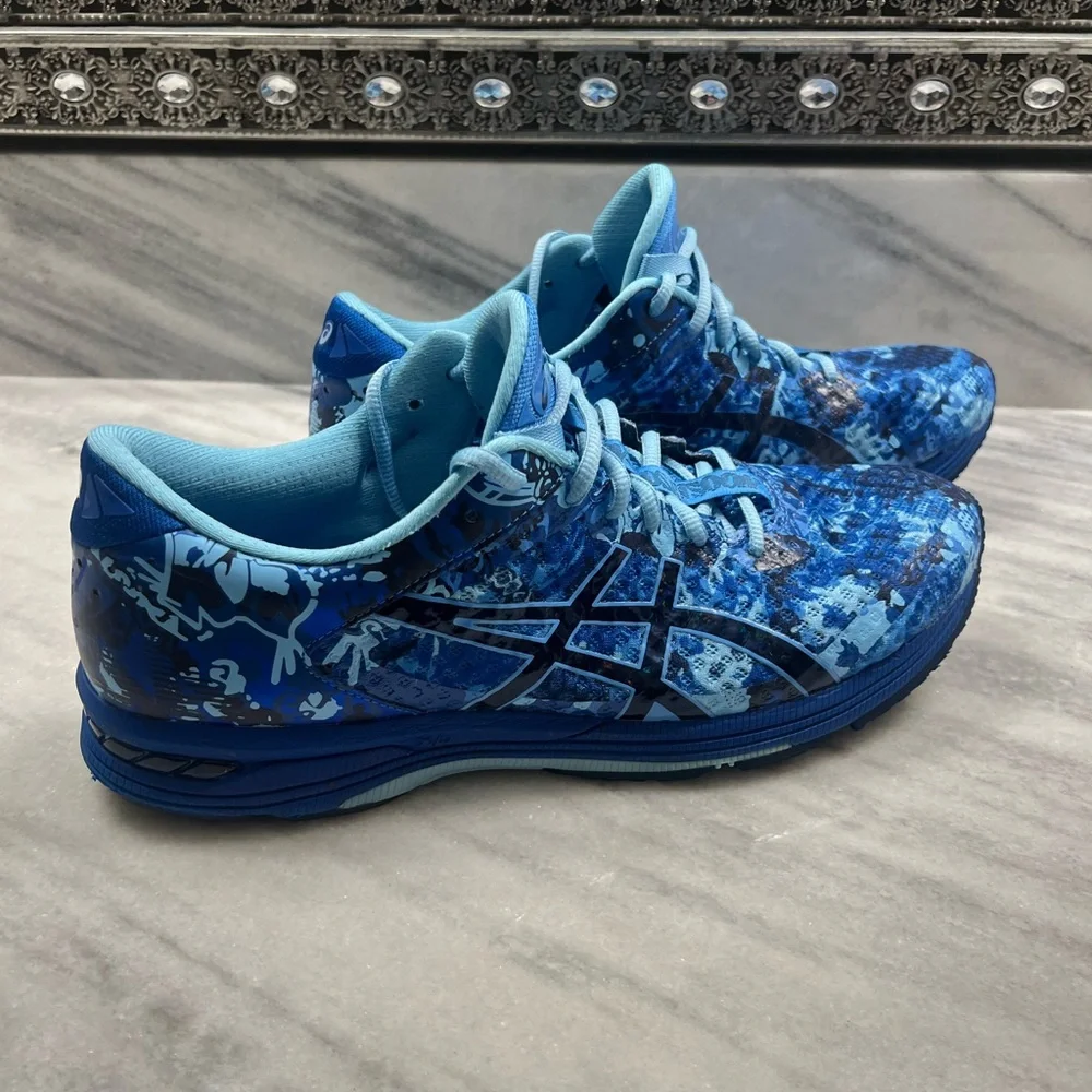 ASICS Men’s Training Shoe in Blue Digital Camo, Size 12. Excellent condition!! - Picture 1 of 4